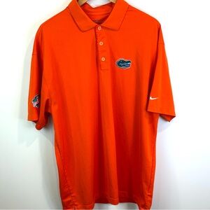 Nike Florida Gators Bright Orange Polo Shirt size XXL